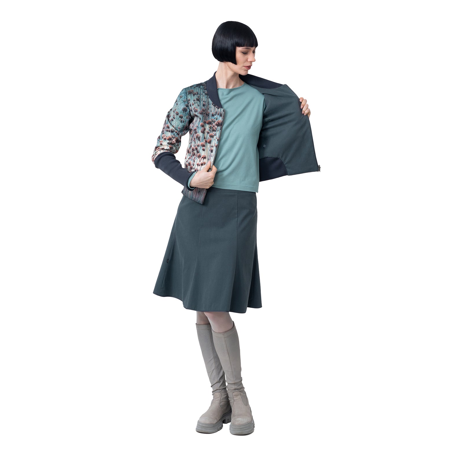 Blousonjacke zum Wenden (Köper/Klee)