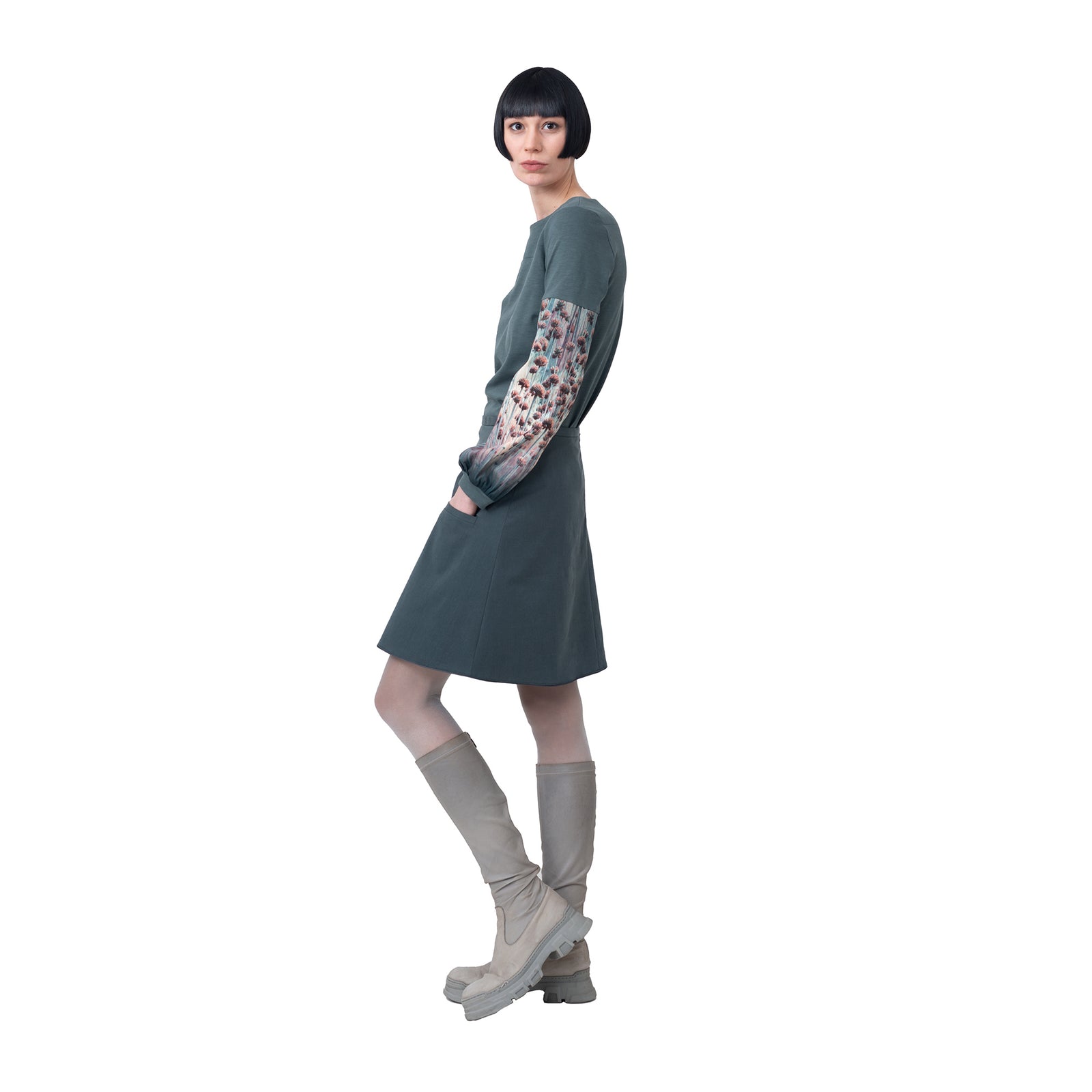 Shirt mit Printärmel, verschiedene Farben & Muster