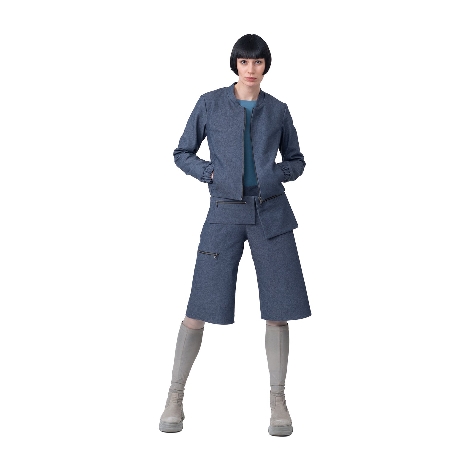 Jeansjacke mit Taschen