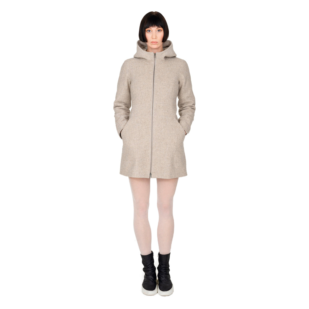 Kapuzenmantel mit Taschen, Bio