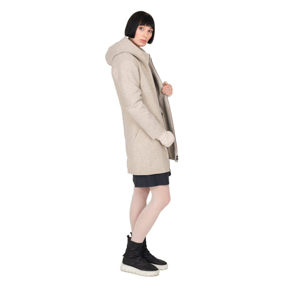 Kapuzenmantel mit Taschen, Bio