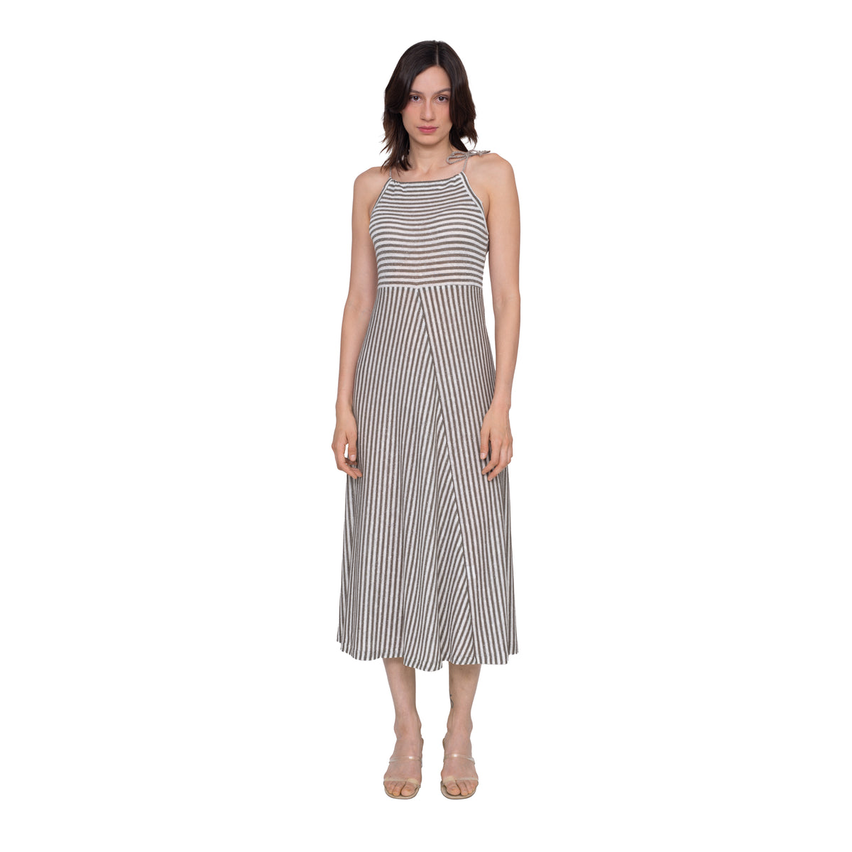 S2519 L, Spaghettiträgerkleid, stripes