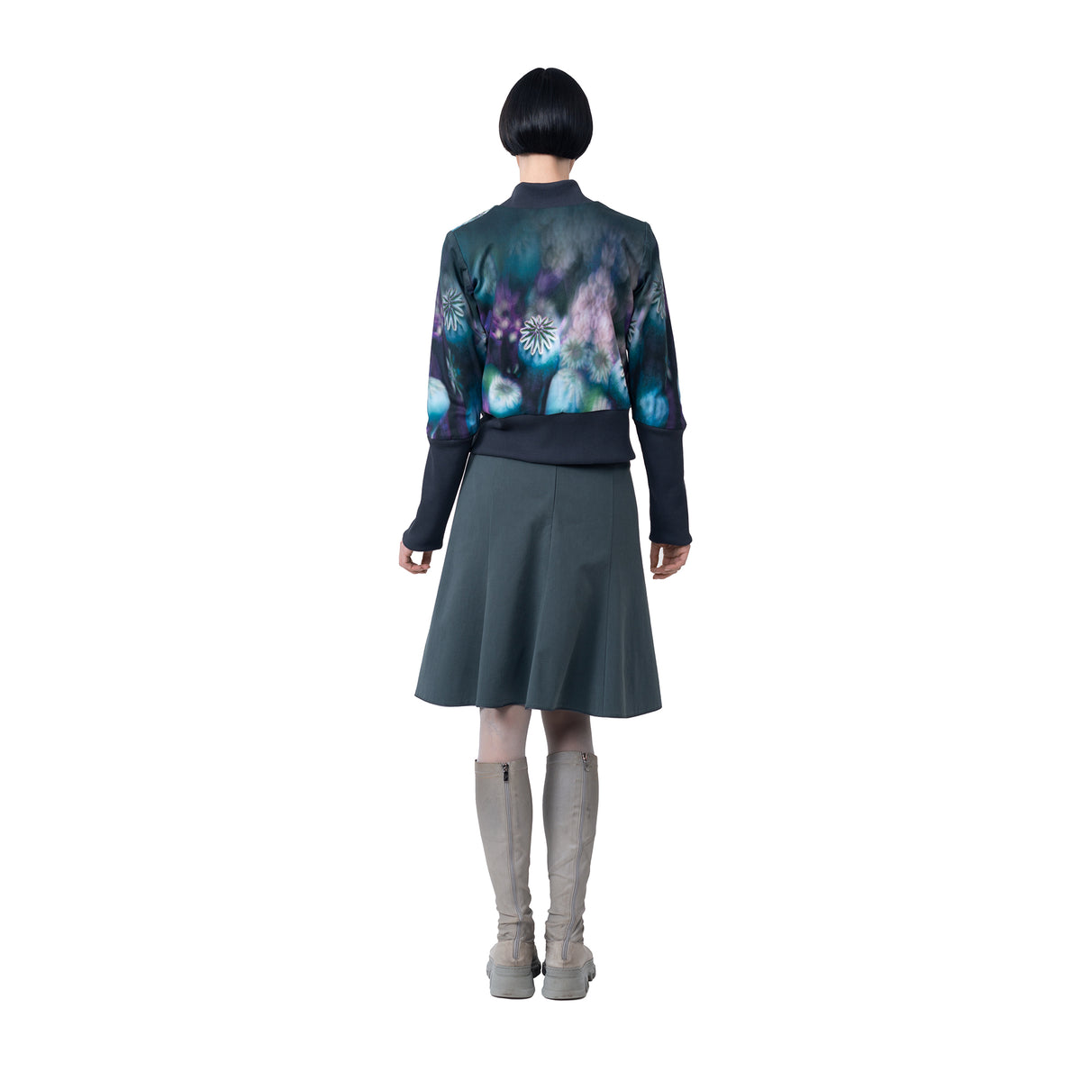 Blousonjacke zum Wenden (jeans/mohn)