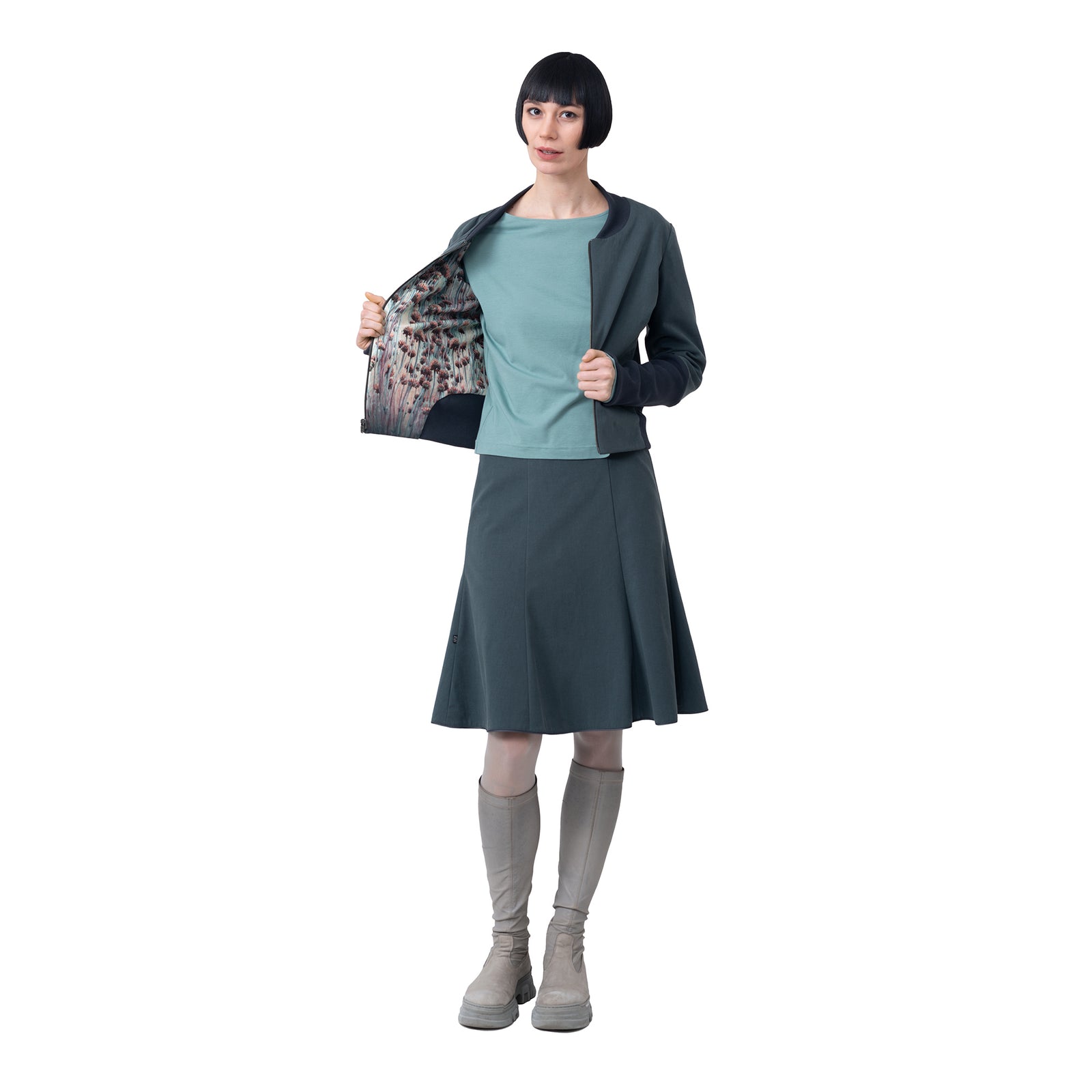 Blousonjacke zum Wenden (Köper/Klee)