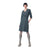 Kleid mit Gürtel 3/4 Arm, oliv