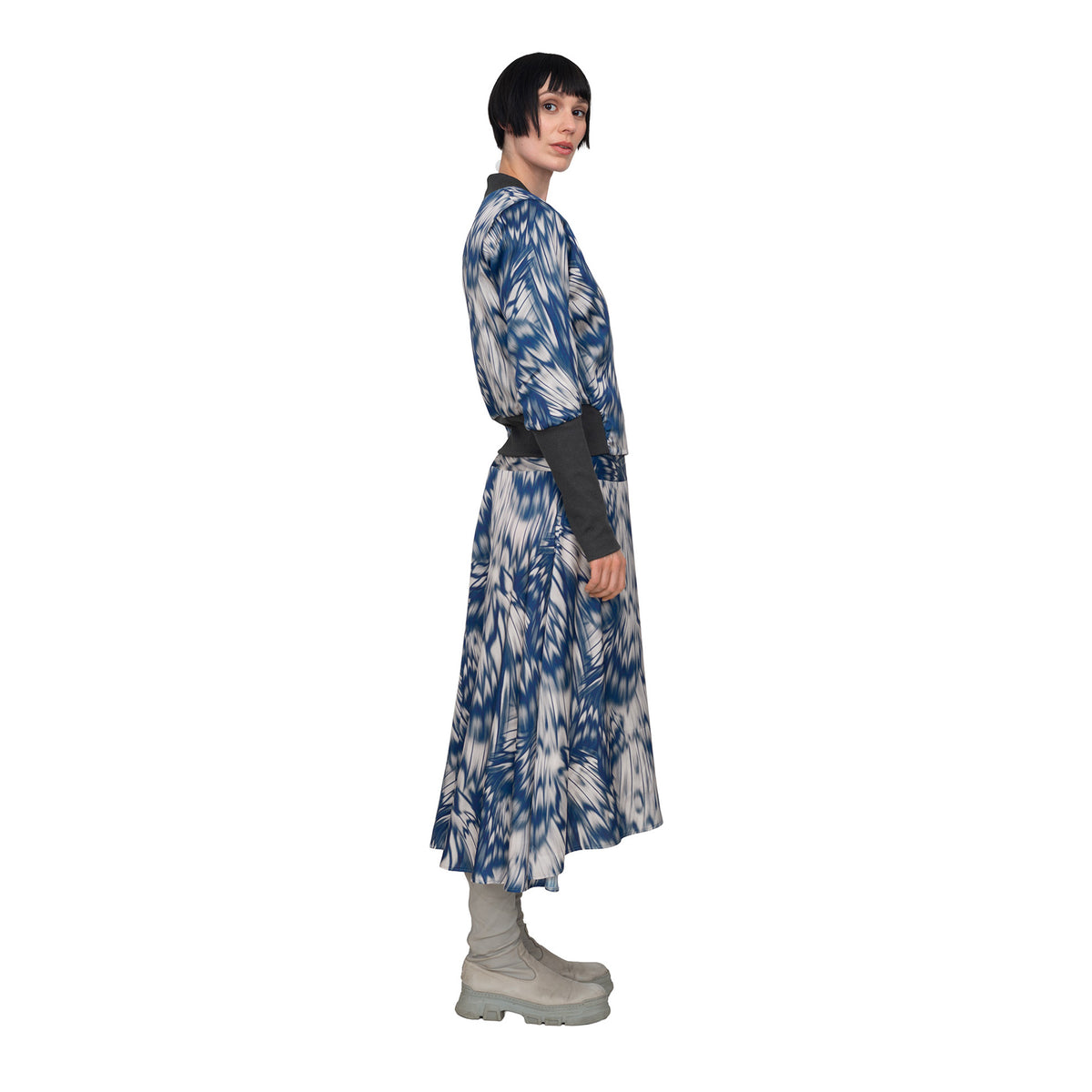 Blousonjacke zum Wenden (spaceprint/ombre)