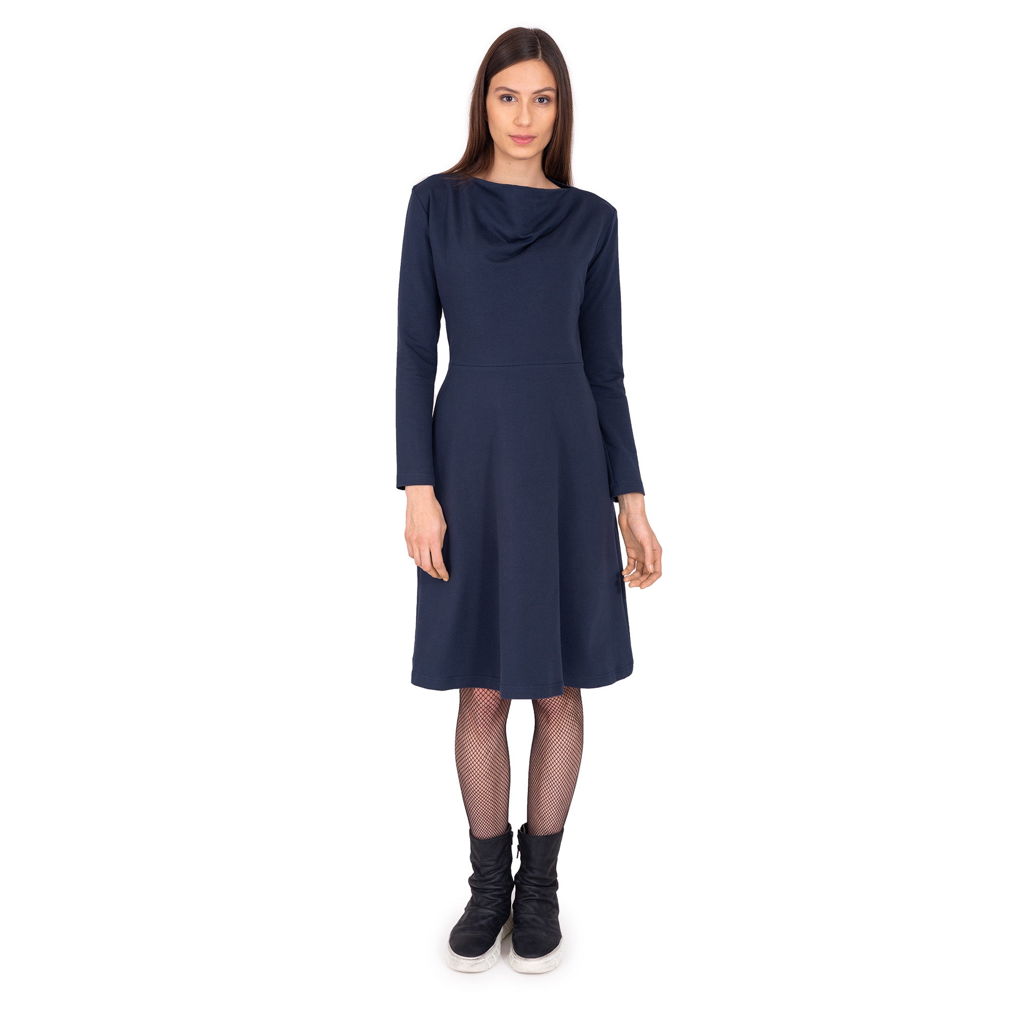 Sweatkleid tailliert aus Bio-Jersey