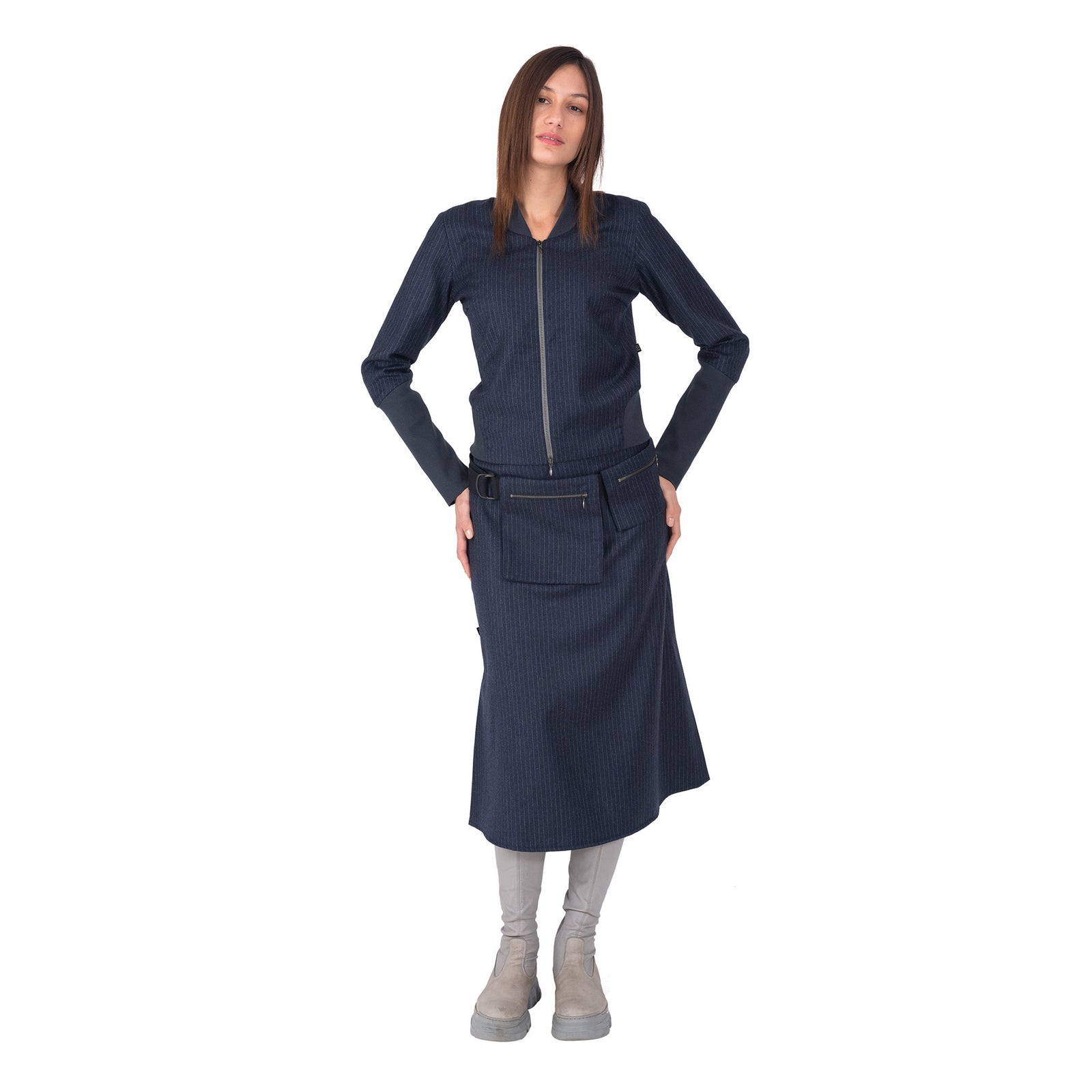 Blousonjacke Nadelstreifen