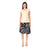 T-shirt mit V-Ausschnitt aus Bio-Jersey